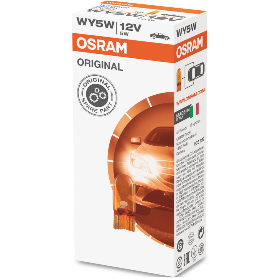 Halogeninė lemputė WY5W / T10 1vnt. OSRAM ORIGINAL12V 5W 2827, 4050300891200 2 Halogeninė lemputė WY5W / T10 1vnt. OSRAM ORIGINAL12V 5W 2827, 4050300891200 2