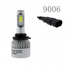 HB4 / 9006 COB LED sistema 12-24V, 25W, 2500LM į priekinius žibintus