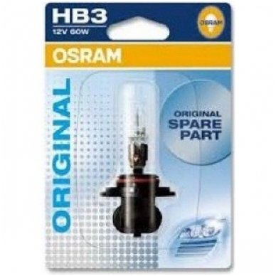 HB3 / 9005 1vnt. OSRAM ORIGINAL LINE 12V 60W, 9005, 4050300137193 halogeninė lemputė 2