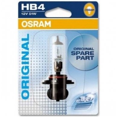HB4 / 9006 1vnt. OSRAM ORIGINAL LINE 12V 51W, 9006, 4050300012650 halogeninė lemputė 1
