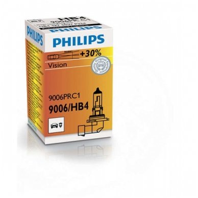 HB4 / 9006 1vnt. Philips Vision +30% 12v 51w 9006PRC1 halogeninė lemputė 3