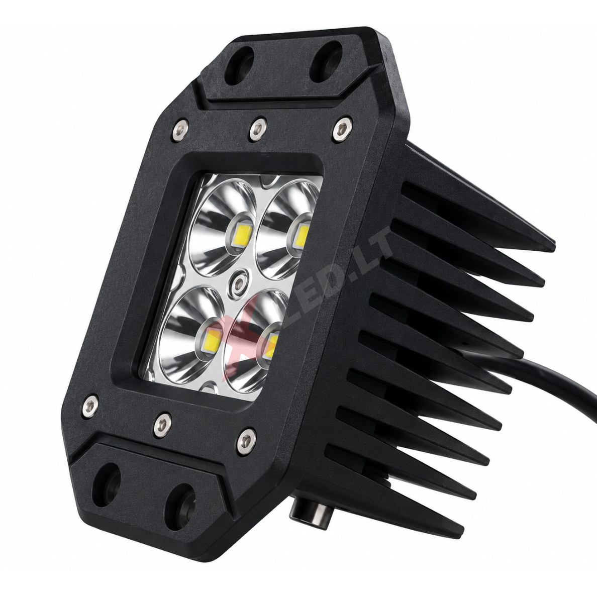 Įleidžiamas MINI LED žibintas plataus švietimo 20W, 10-30V, 4 LED, EMC 3