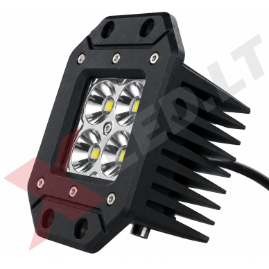 Įleidžiamas MINI LED žibintas plataus švietimo 20W, 10-30V, 4 LED, EMC 3 Įleidžiamas MINI LED žibintas plataus švietimo 20W, 10-30V, 4 LED, EMC 3