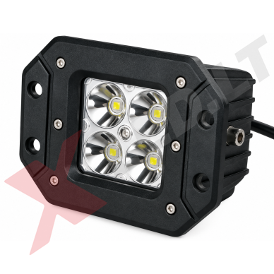 Įleidžiamas MINI LED žibintas plataus švietimo 20W, 10-30V, 4 LED, EMC 2 Įleidžiamas MINI LED žibintas plataus švietimo 20W, 10-30V, 4 LED, EMC 2