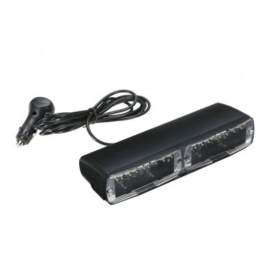 Įspėjamasis galingas LED švyturėlis raudonas - mėlynas tvirtinamas prie stiklo 7 Įspėjamasis galingas LED švyturėlis raudonas - mėlynas tvirtinamas prie stiklo 7