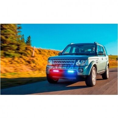 Įspėjamasis MINI galingas 4 LED švyturėlis - raudona 12V-24V 1