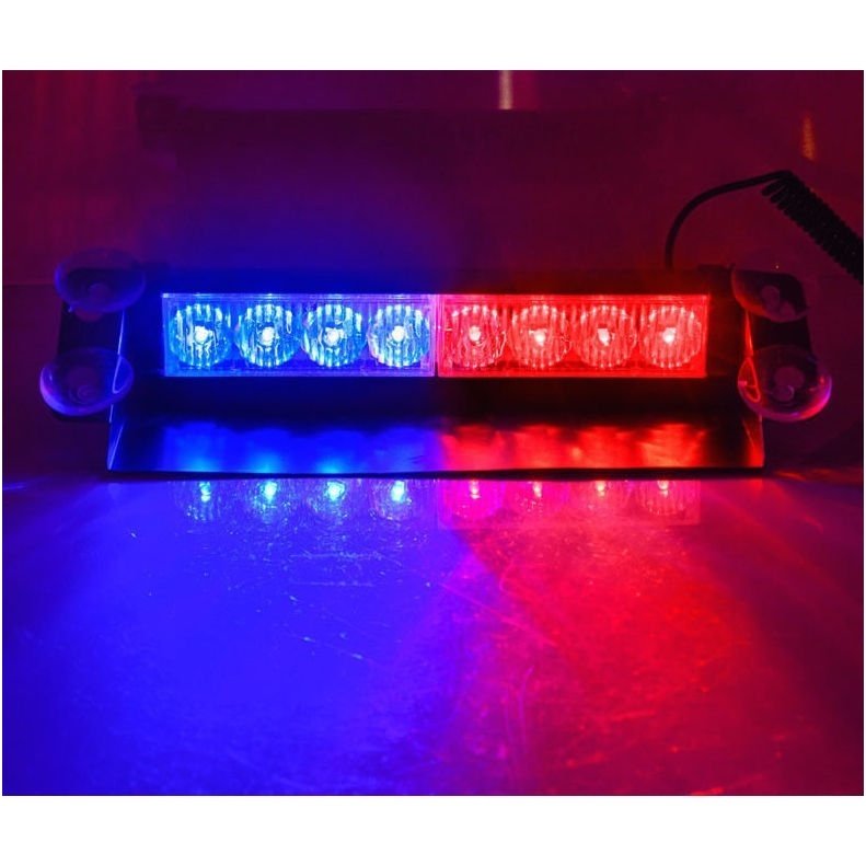 Įspėjamasis LED BAR raudonas - mėlynas švyturėlis tvirtinamas prie stiklo 3 Įspėjamasis LED BAR raudonas - mėlynas švyturėlis tvirtinamas prie stiklo 3