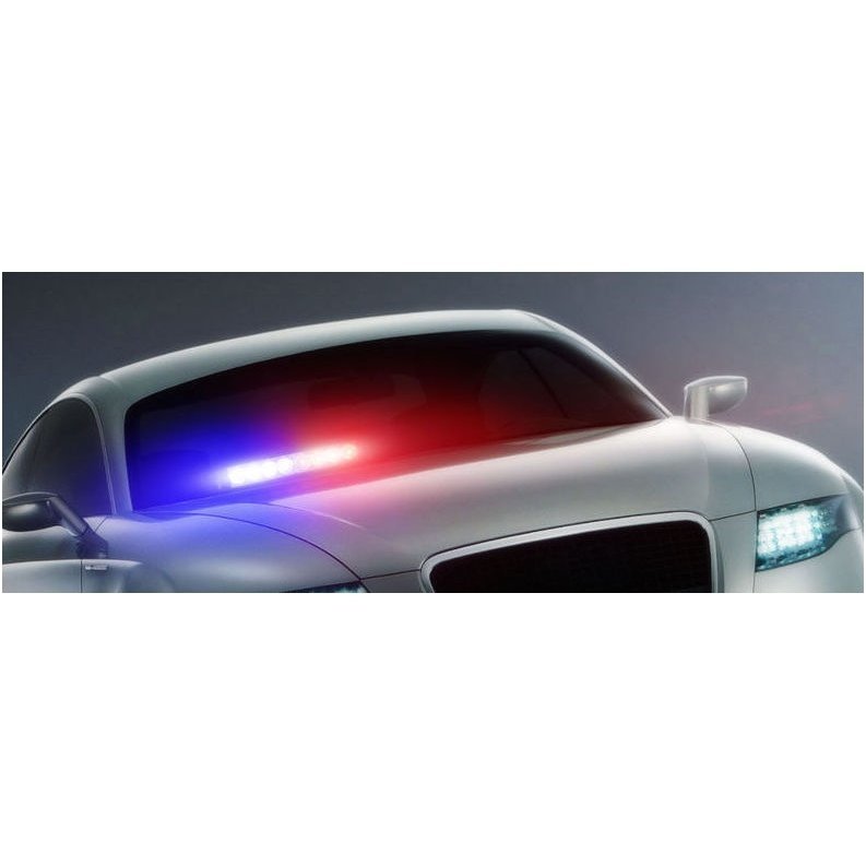 Įspėjamasis LED BAR raudonas - mėlynas švyturėlis tvirtinamas prie stiklo 7 Įspėjamasis LED BAR raudonas - mėlynas švyturėlis tvirtinamas prie stiklo 7