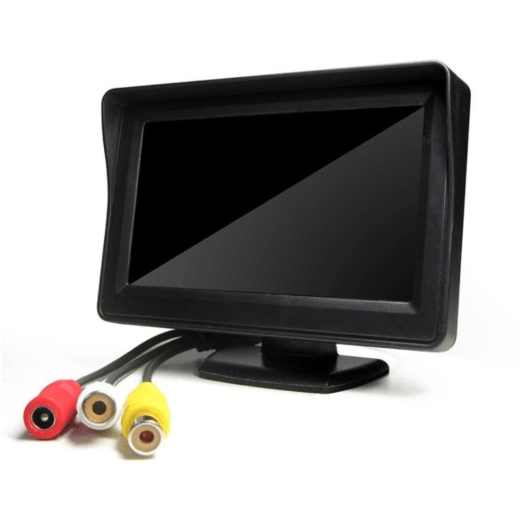 LCD 4.3 colių auto monitorius parkavimo sistemoms ir DVD 12V 5 LCD 4.3 colių auto monitorius parkavimo sistemoms ir DVD 12V 5
