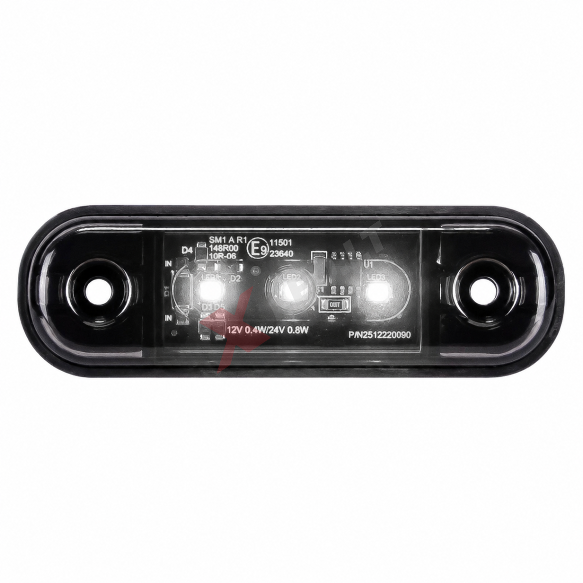 LED DARK Priekio gabaritinis žibintas SLIM sertifikuotas 1vnt.