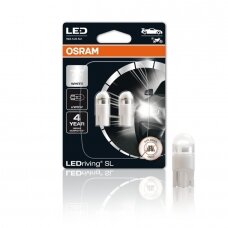 Led lemputės W5W/T10 OSRAM LEDriving SL W5W WHITE, 6000K LED 12V 1W, 2825DWP