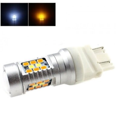 LED 3157 / PY27/7W / P27/7W - 6w 28smd LED keturių kontaktų amerikietiškų automobilių posūkio gabarito/DRL lemputė LED 3157 / PY27/7W / P27/7W - 6w 28smd LED keturių kontaktų amerikietiškų automobilių posūkio gabarito/DRL lemputė