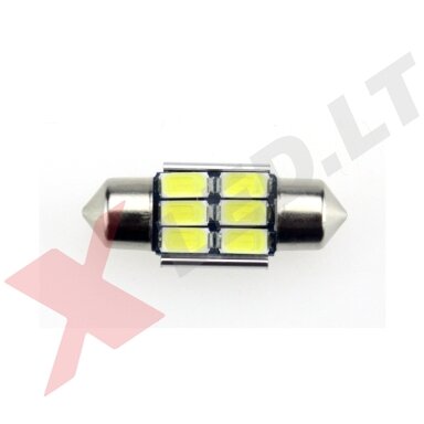 LED CAN BUS lemputė F10 / C5W 31mm - 6 LED