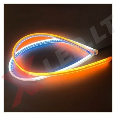 Led lanksti universali 12v 2*45cm DRL juosta su posūkio funkcija balta /geltona Led lanksti universali 12v 2*45cm DRL juosta su posūkio funkcija balta /geltona