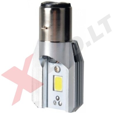 LED lemputė M2S BA20D S2 6W 800LM 12-24V motociklams / keturračiams / sunkvežimių LED lemputė M2S BA20D S2 6W 800LM 12-24V motociklams / keturračiams / sunkvežimių