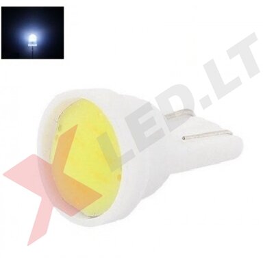 Led lemputė T10 / W5W - 1 COB LED balta Led lemputė T10 / W5W - 1 COB LED balta