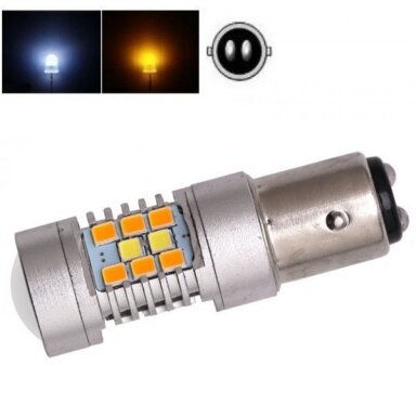 LED P21/5W 12V 6W 28SMD LED dviejų kontaktų automobilių posūkio gabarito/DRL lemputė LED P21/5W 12V 6W 28SMD LED dviejų kontaktų automobilių posūkio gabarito/DRL lemputė
