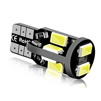 LED CAN BUS lemputė T10 / W5W - 10 LED balta 1 LED CAN BUS lemputė T10 / W5W - 10 LED balta 1