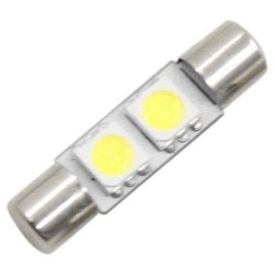 LED lemputė F10 / C5W 28mm - 2 LED 2