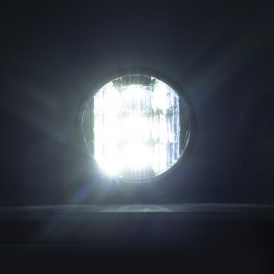7" LED apvalus sertifikuotas žibintas 51W 5100LM 12-24V (E9 HR A02 PL) COMBO 4