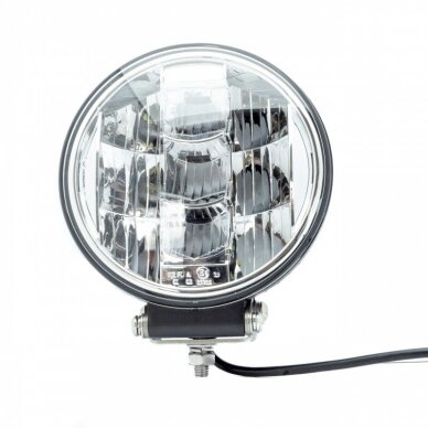 7" LED apvalus sertifikuotas žibintas 51W 5100LM 12-24V (E9 HR A02 PL) COMBO 9