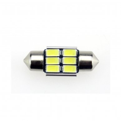 LED CAN BUS lemputė F10 / C5W 31mm - 6 LED 1