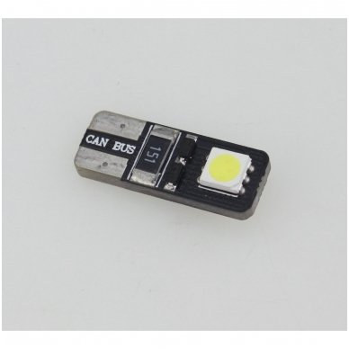LED CAN BUS lemputė T10 / W5W - 2 LED 1