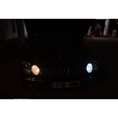 Balta LED CAN BUS lemputė T10 / W5W - 5 LED 5 Balta LED CAN BUS lemputė T10 / W5W - 5 LED 5
