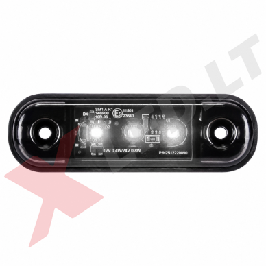 LED DARK Priekio gabaritinis žibintas SLIM sertifikuotas 1vnt.