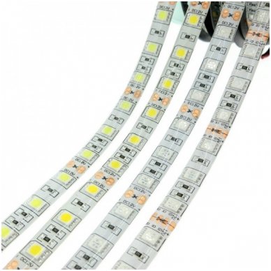 LED juosta žalia 12V 14.4W/m LED5050 SMD hermetiška 1 LED juosta žalia 12V 14.4W/m LED5050 SMD hermetiška 1