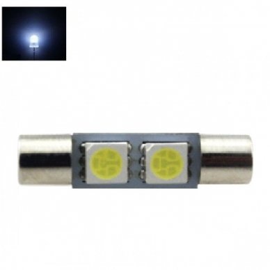 LED lemputė F10 / C5W 28mm - 2 LED