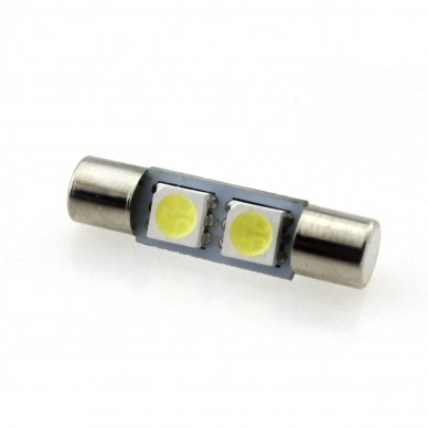 LED lemputė F10 / C5W 28mm - 2 LED 1