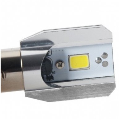 LED lemputė M2S BA20D S2 6W 800LM 12-24V motociklams / keturračiams / sunkvežimių 4
