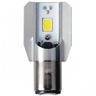 LED lemputė M2S BA20D S2 6W 800LM 12-24V motociklams / keturračiams / sunkvežimių