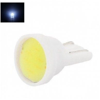 Led lemputė T10 / W5W - 1 COB LED balta Led lemputė T10 / W5W - 1 COB LED balta
