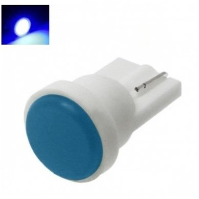Led lemputė T10 / W5W - 1 COB LED mėlyna