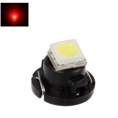 Led lemputė T4.2 - 1 LED raudona Led lemputė T4.2 - 1 LED raudona