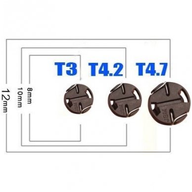 Led lemputė T4.2 - 1 LED mėlyna 2