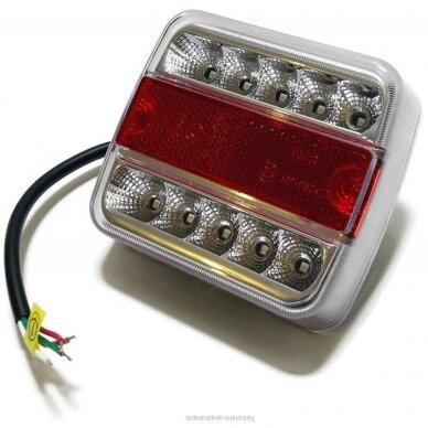 Galinis LED žibintas 4 funkcijų 12V prisukamas 106x98x35 1
