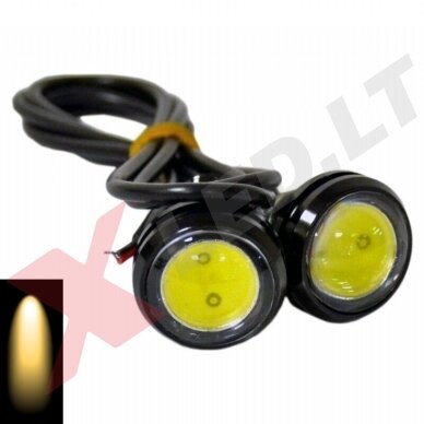 LED universalus geltonas žibintas - šviečiančios LED akutės (Kopija)