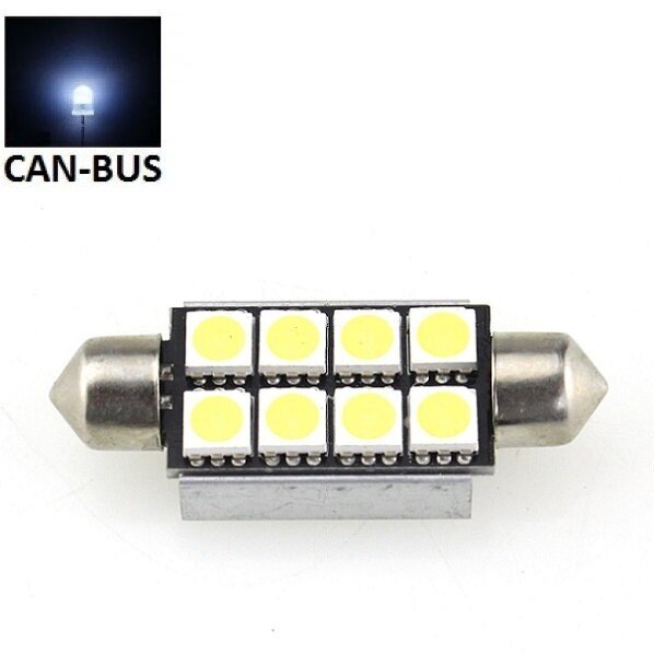 Led CAN BUS lemputė F10 / C5W 42mm - 8 LED