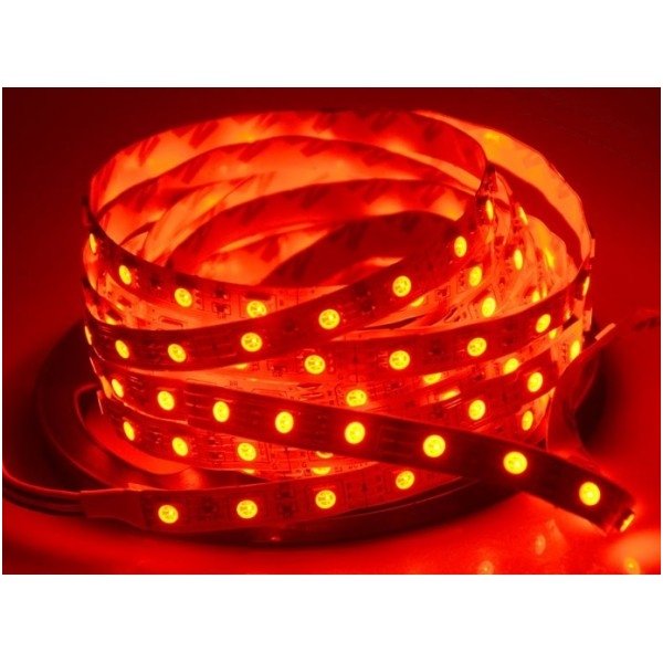 LED juosta raudona 12V 14.4W/m LED5050 SMD hermetiška 3 LED juosta raudona 12V 14.4W/m LED5050 SMD hermetiška 3