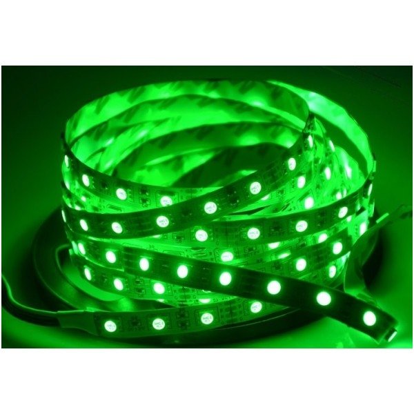 LED juosta žalia 12V 14.4W/m LED5050 SMD hermetiška 3 LED juosta žalia 12V 14.4W/m LED5050 SMD hermetiška 3