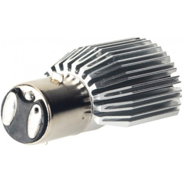 LED lemputė M2S BA20D S2 6W 800LM 12-24V motociklams / keturračiams / sunkvežimių 3