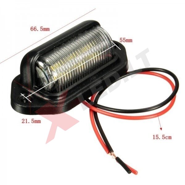LED numerio apšvietimas 12V-24V transportui SAE DOT L 09 žibintas 3 LED numerio apšvietimas 12V-24V transportui SAE DOT L 09 žibintas 3
