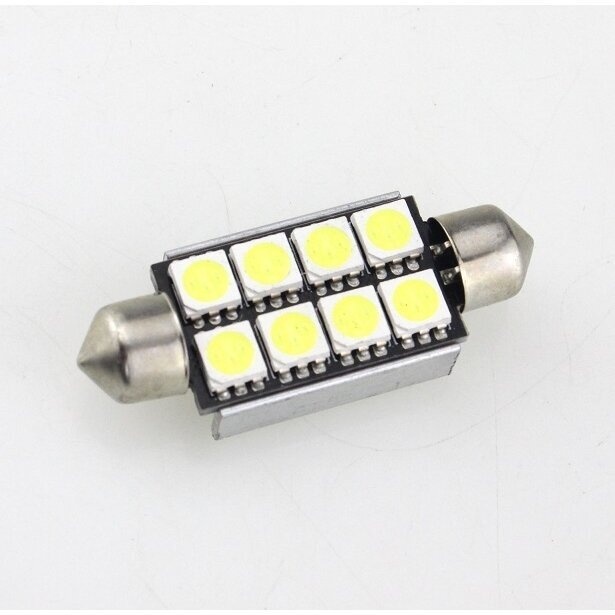 Led CAN BUS lemputė F10 / C5W 42mm - 8 LED 1 Led CAN BUS lemputė F10 / C5W 42mm - 8 LED 1