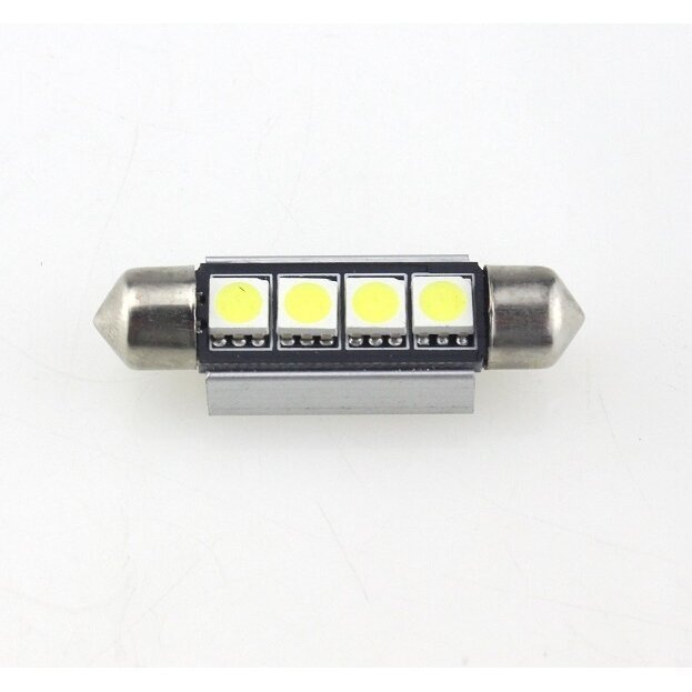 Led CAN BUS lemputė F10 / C10W 42mm - 4 LED 3
