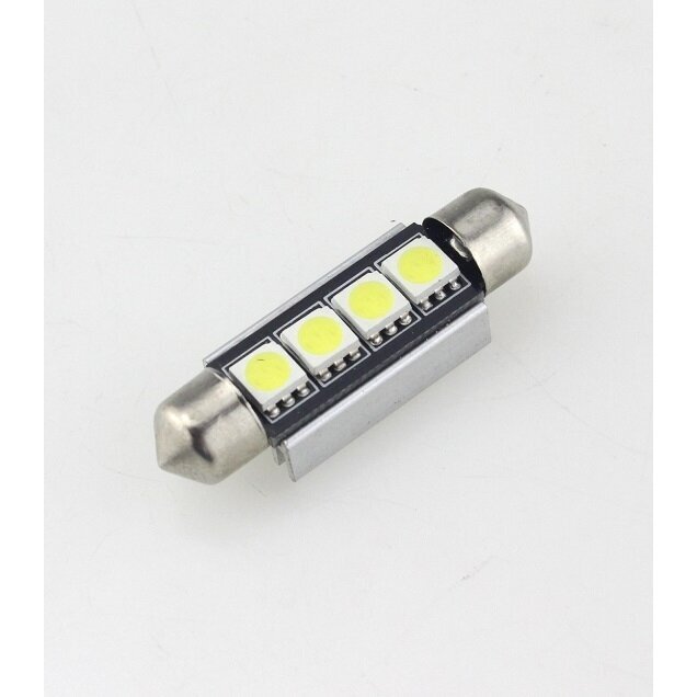 Led CAN BUS lemputė F10 / C10W 42mm - 4 LED 1 Led CAN BUS lemputė F10 / C10W 42mm - 4 LED 1