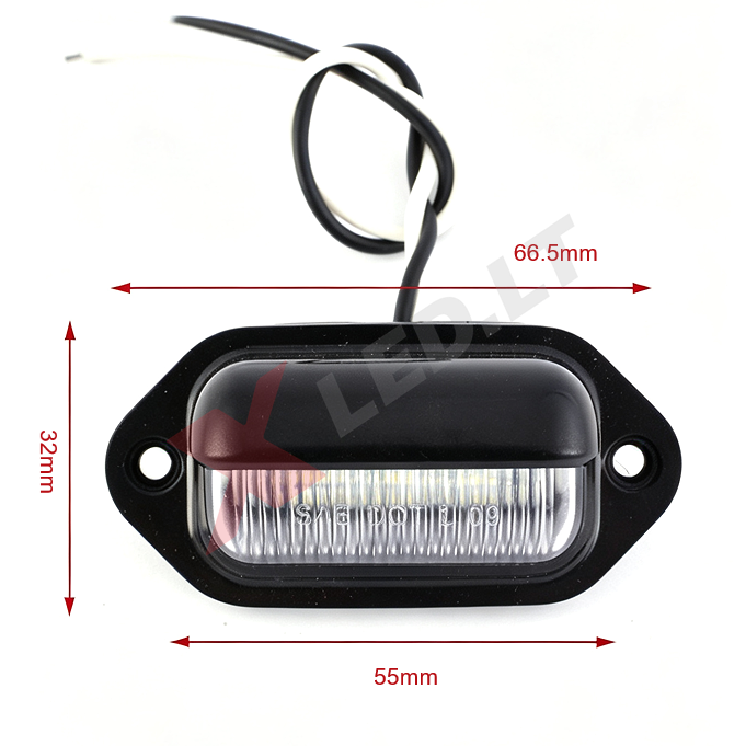 LED numerio apšvietimas 12V-24V transportui SAE DOT L 09 žibintas 2