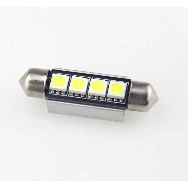 Led CAN BUS lemputė F10 / C10W 42mm - 4 LED 2 Led CAN BUS lemputė F10 / C10W 42mm - 4 LED 2